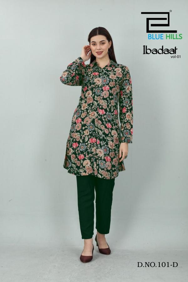 Blue Hills Ibadaat Vol 1 Casual Top With Bottom Collection